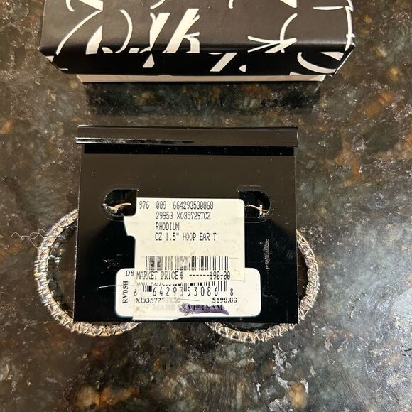 Women’s Adriana, Orsini sterling silver hoop earrings - Picture 4 of 6